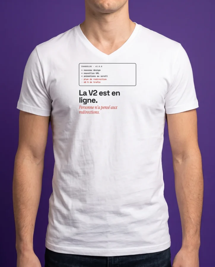 La V2 est en ligne – Textile adulte