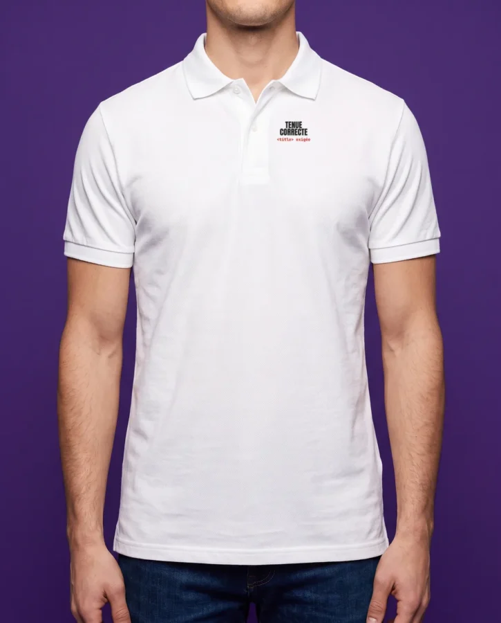 Tenue correcte exigée – Textile adulte