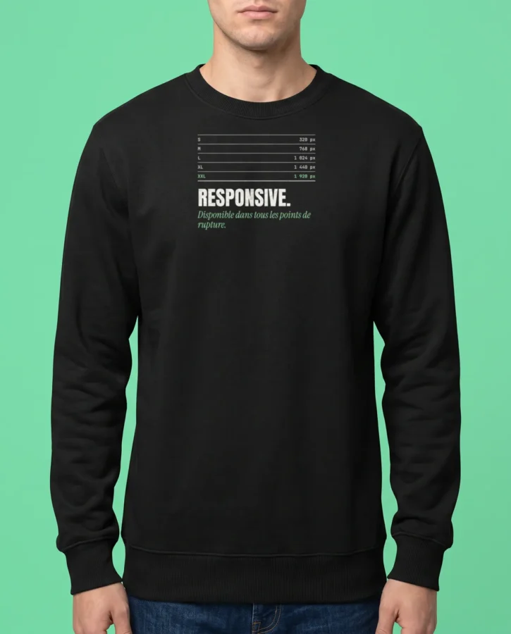 Responsive, toutes tailles – Textile adulte