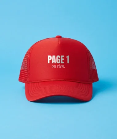 Page 1 ou rien – Casquettes, bobs, bananes et tabliers