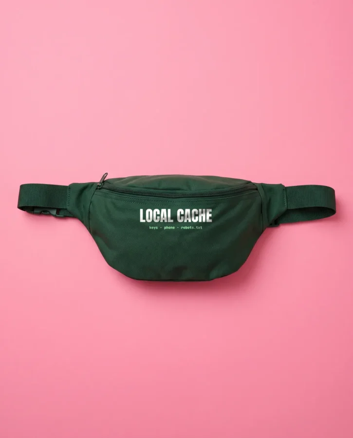 Local cache – Caps, bucket hats, fanny packs and aprons