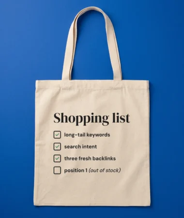 SEO shopping list – Bags