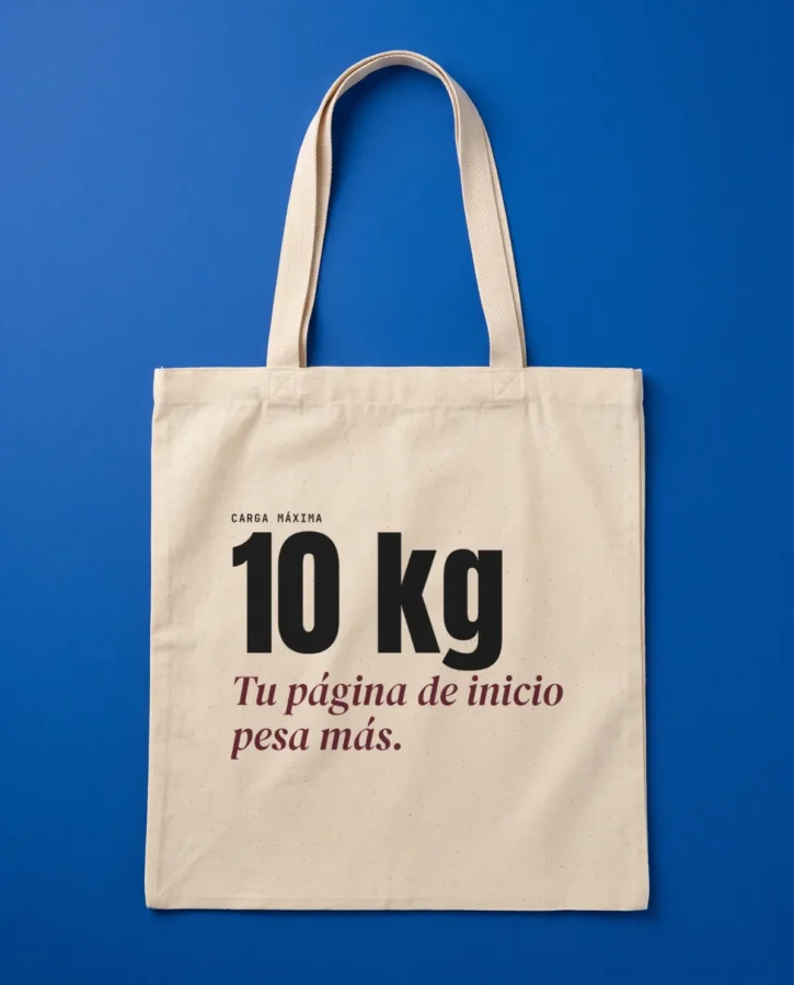 Carga máxima 10 kg – Bolsas