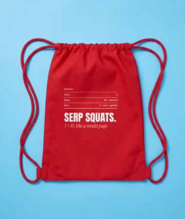 SERP squats, 3 × 10 – Bags
