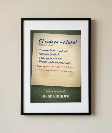 La receta del enlace natural – Pósters