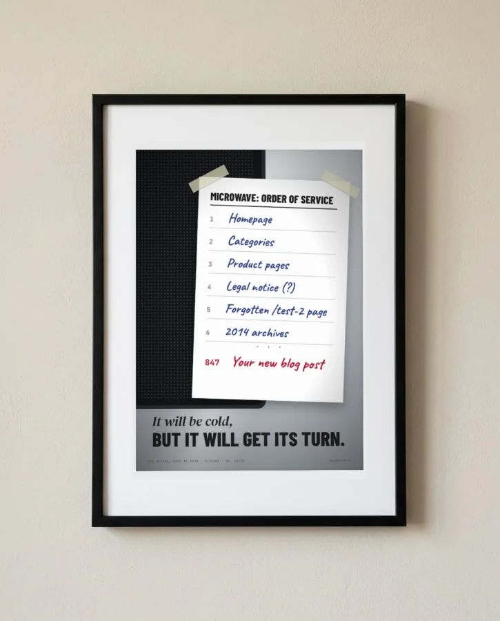 Microwave queue – Posters