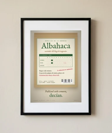 La albahaca es el blog de la agencia – Pósters