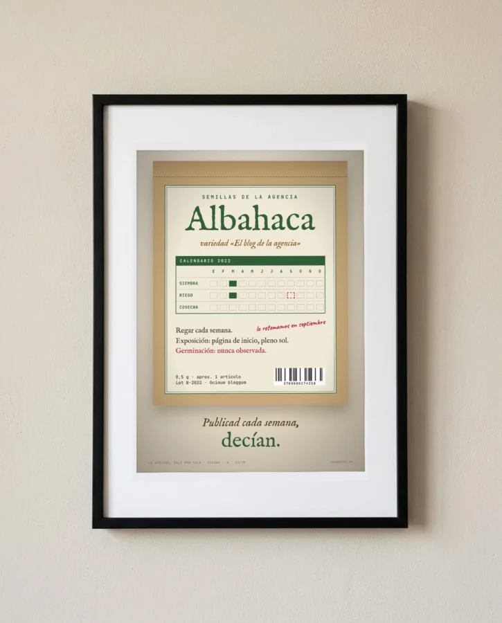 La albahaca es el blog de la agencia – Pósters