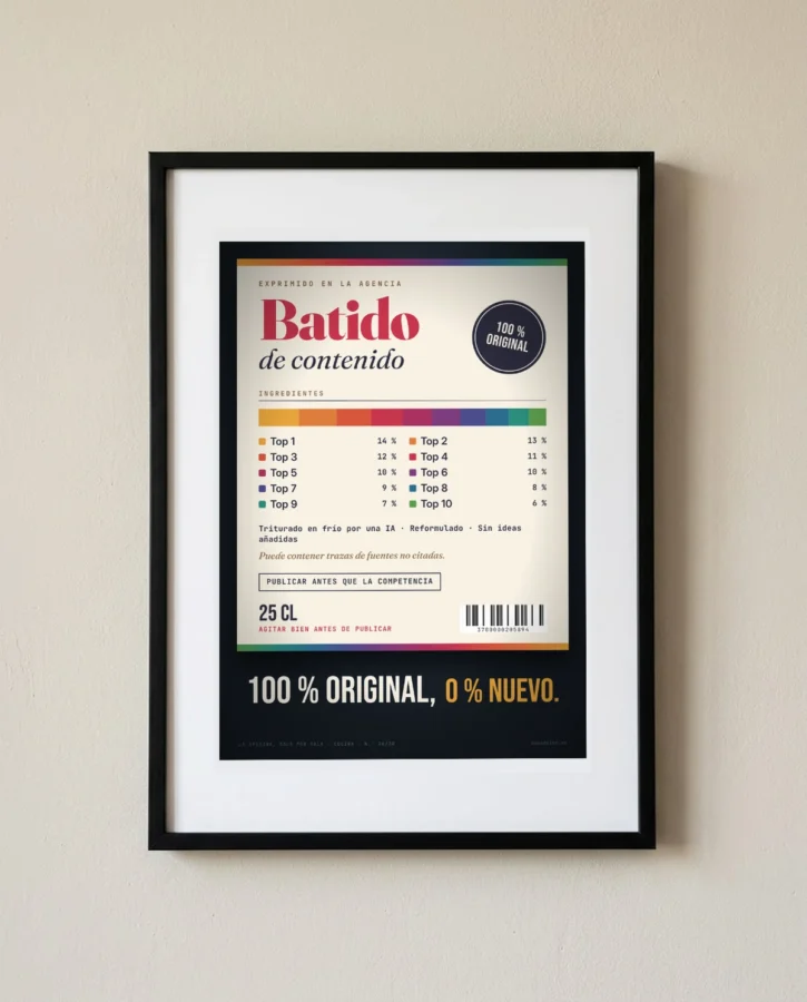 Batido de contenido – Pósters