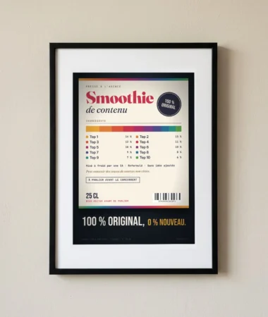 Smoothie de contenu – Posters