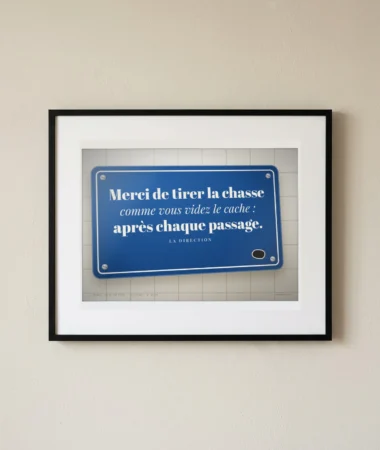 Tirez la chasse, videz le cache – Posters