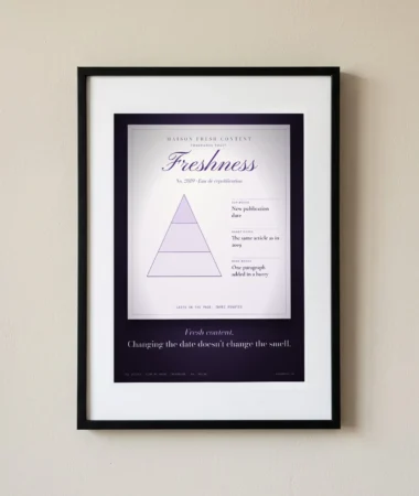 Fresh content air freshener – Posters
