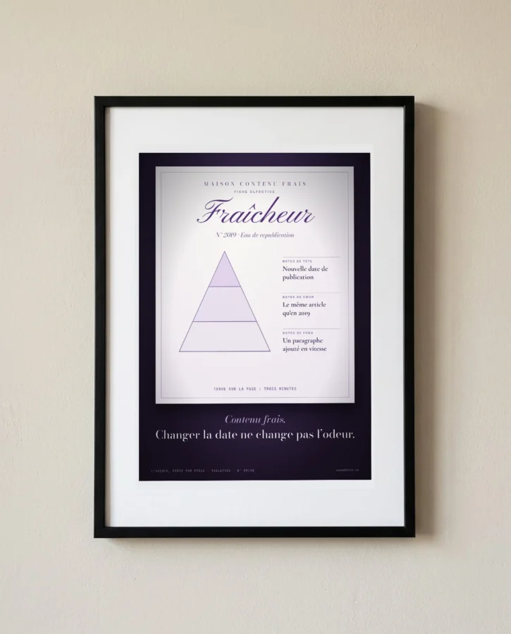 Désodorisant contenu frais – Posters