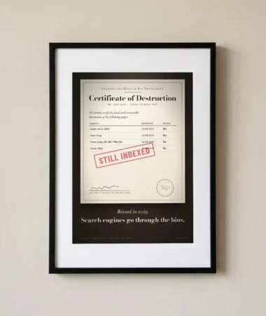 Binned in 2019, still indexed – Posters