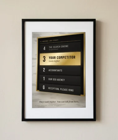 3rd floor: your competitor, ranking higher – Posters