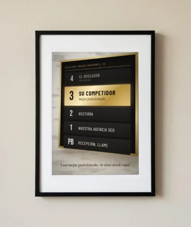 3.ª planta: su competidor, mejor posicionado – Pósters