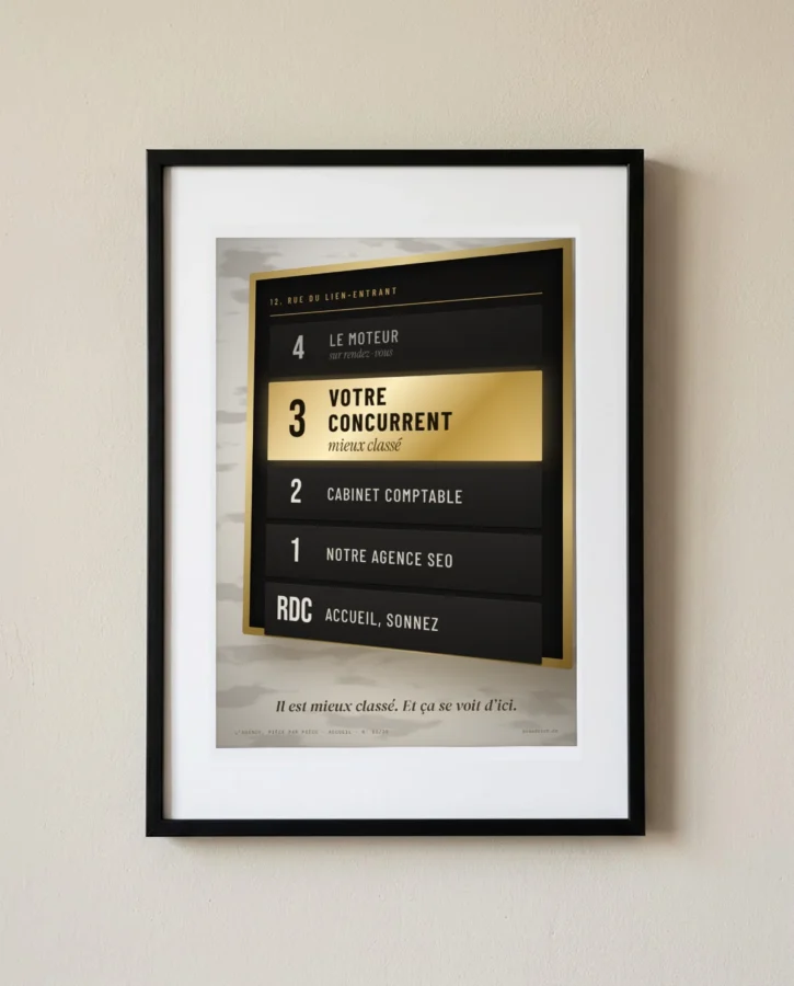 3e étage : votre concurrent, mieux classé – Posters