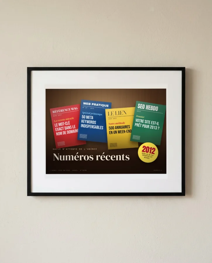 Revues de la salle d’attente, numéros récents (2012) – Posters