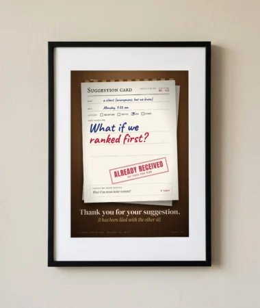 Suggestion box, received 412 times – Posters
