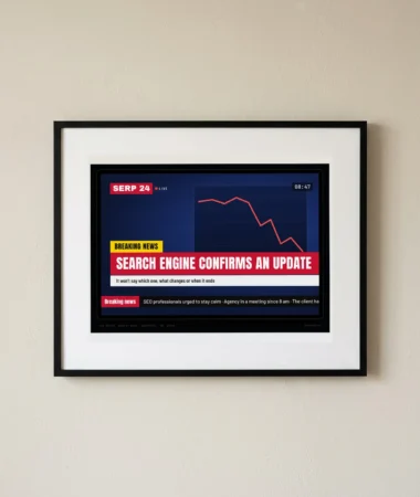 Breaking news, search engine confirms an update – Posters