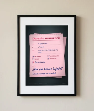 Durante su ausencia, llamó el cliente – Pósters