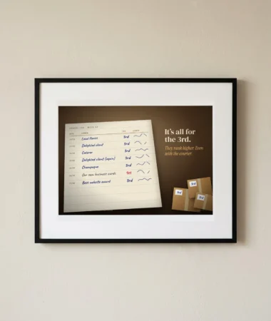 Parcel log, everything’s for the 3rd floor – Posters