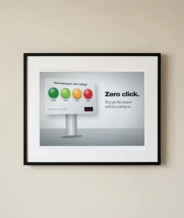 Zero click, satisfaction terminal – Posters