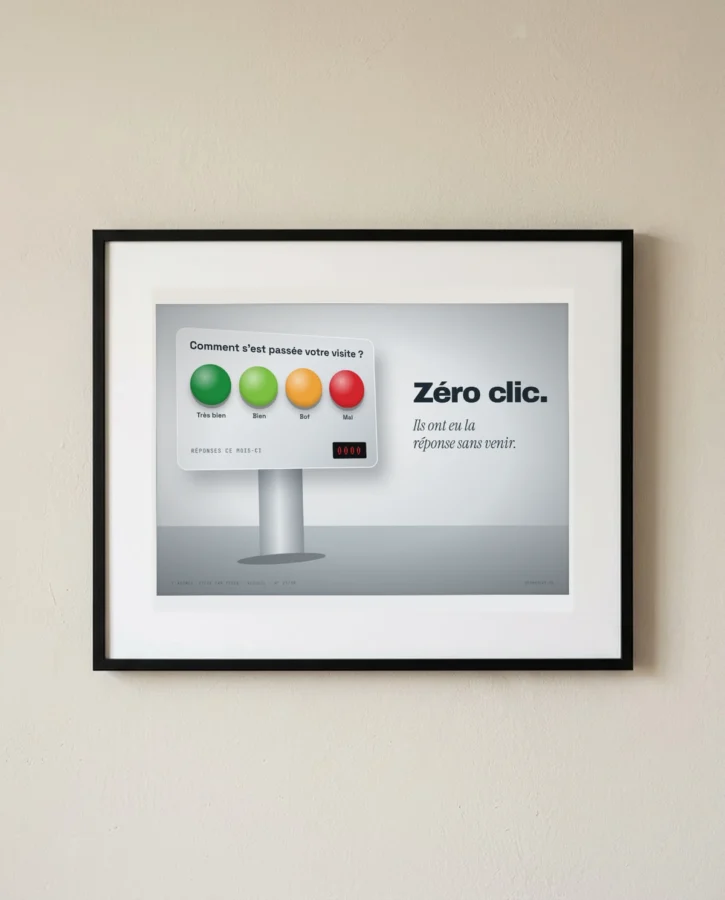 Zéro clic, borne de satisfaction – Posters