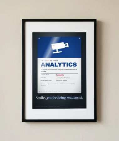Smile, you’re being measured – Posters