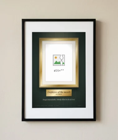 Employee of the month, no alt text – Posters