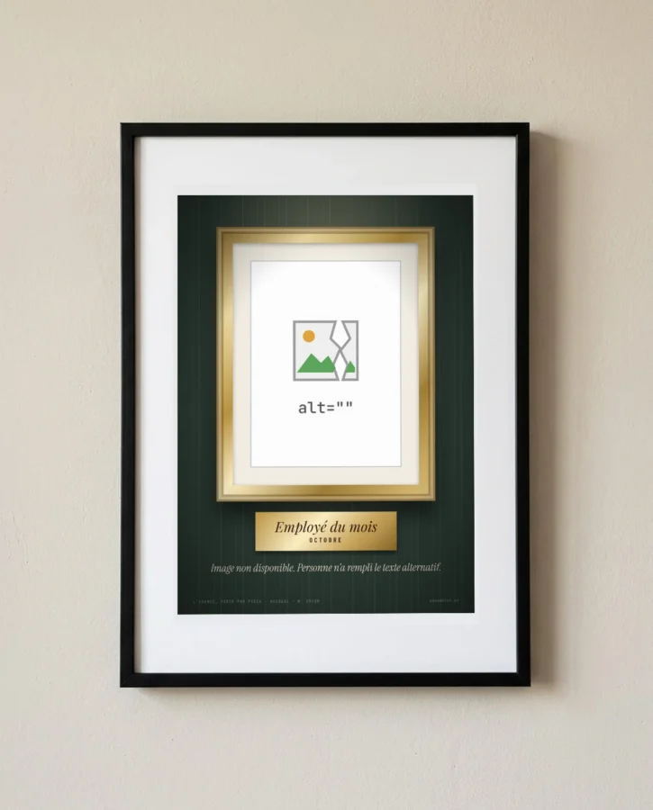Employé du mois, sans attribut alt – Posters