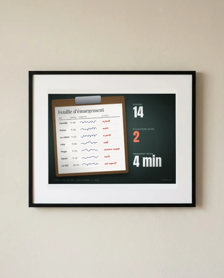 Feuille d’émargement, version analytics – Posters