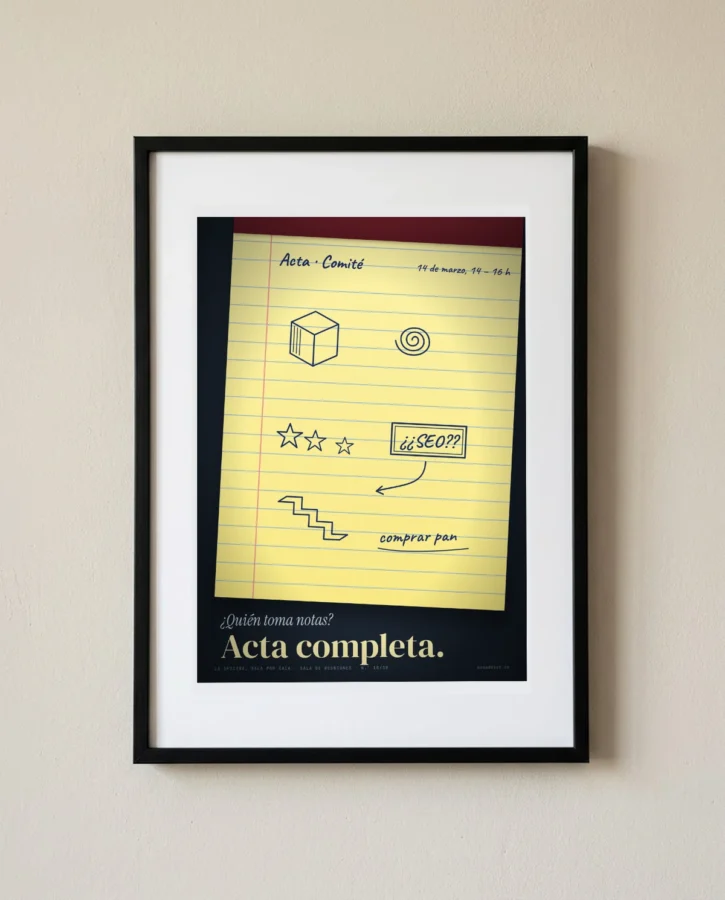 Acta completa del comité de dirección – Pósters