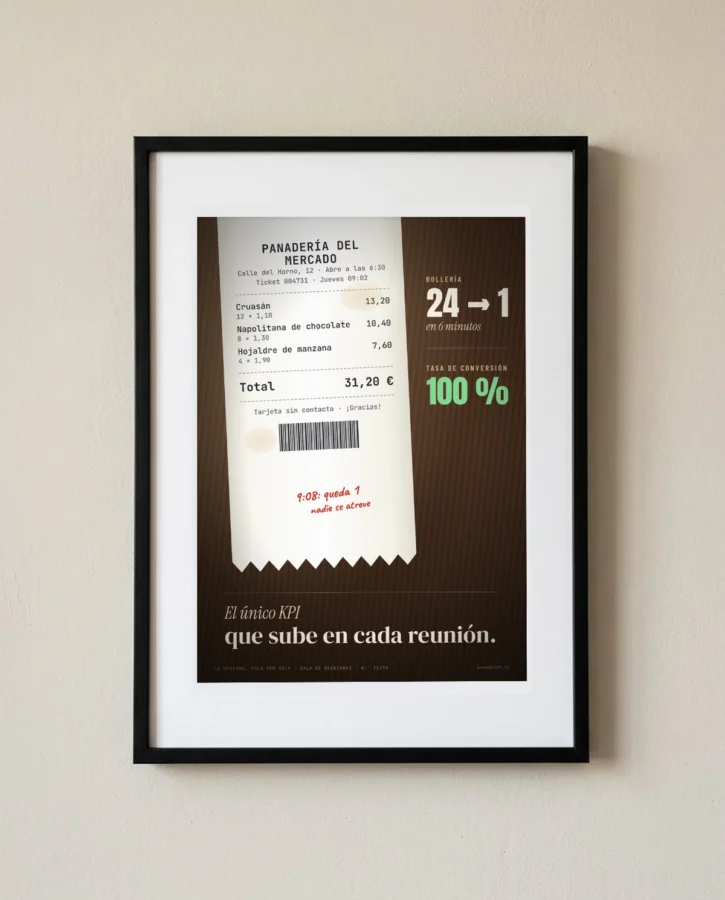 El único KPI que sube en cada reunión – Pósters