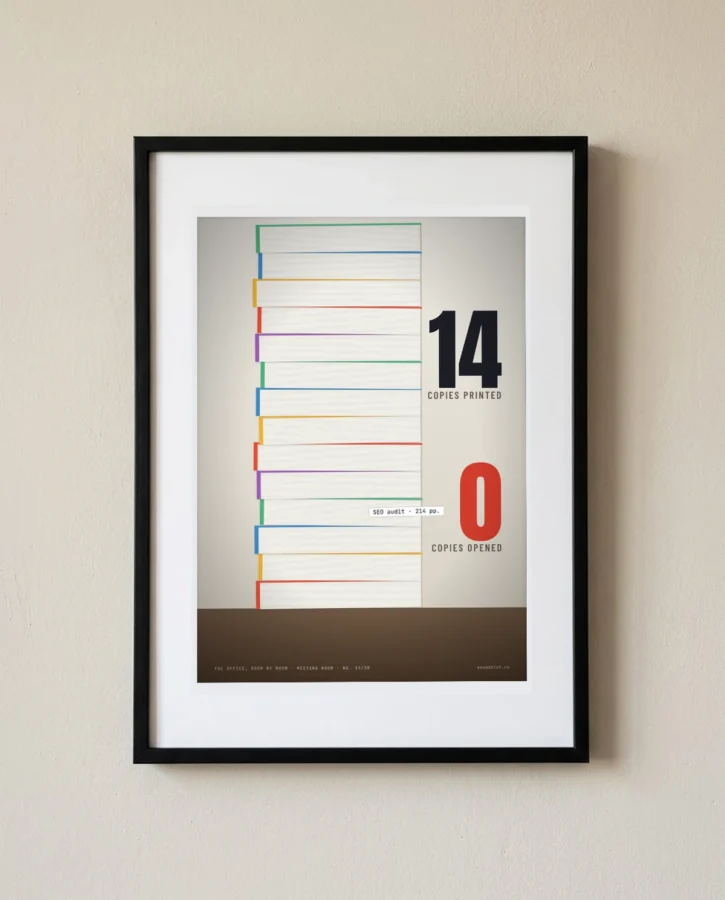 Audit printed in fourteen copies – Posters