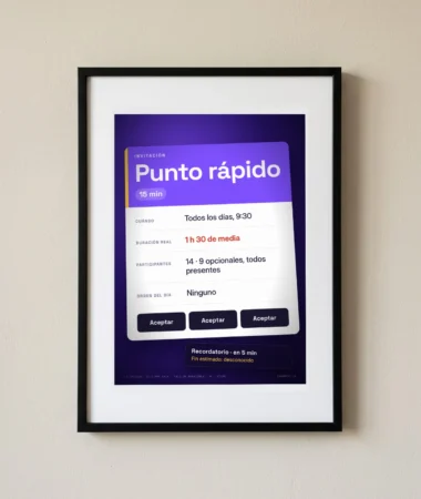 Punto rápido (15 min) – Pósters
