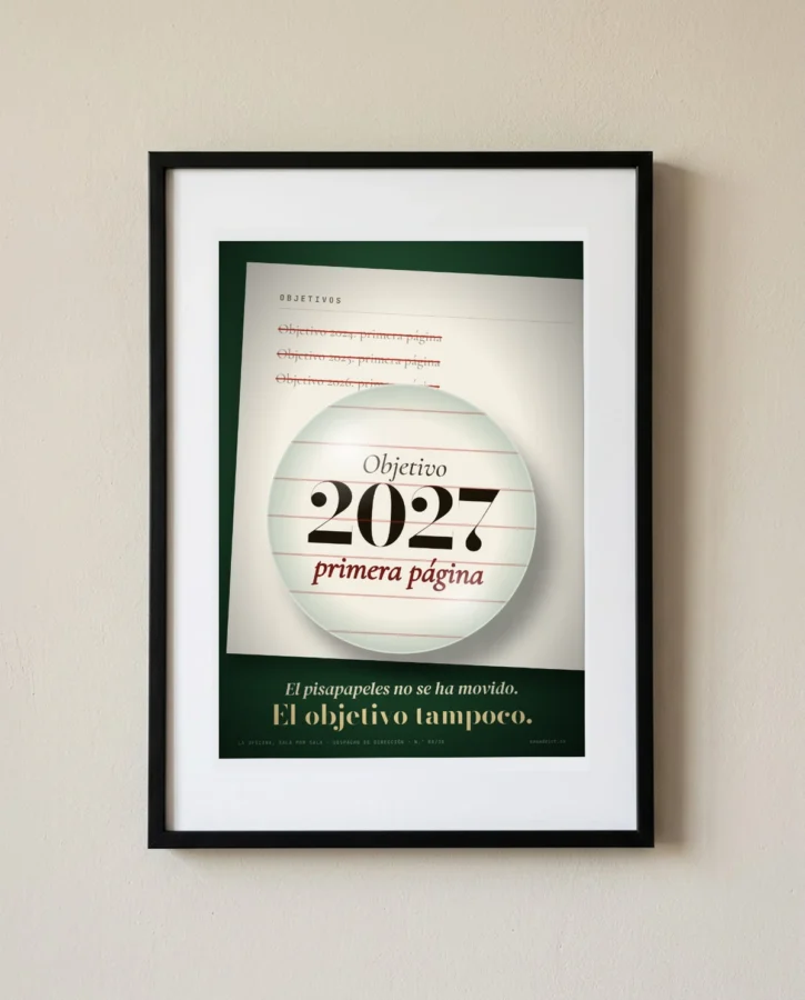 Objetivo 2027: primera página – Pósters