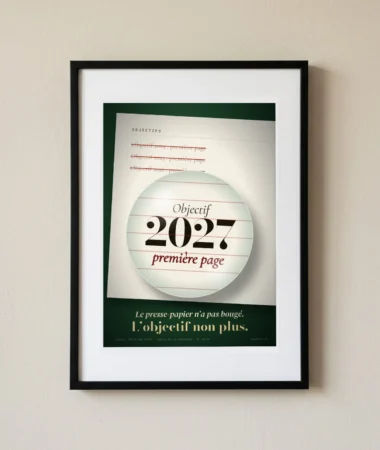 Objectif 2027 : première page – Posters
