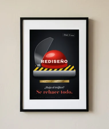 ¿Baja el tráfico? Rediseño – Pósters