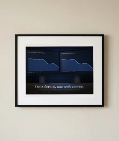 Double écran, une seule courbe – Posters