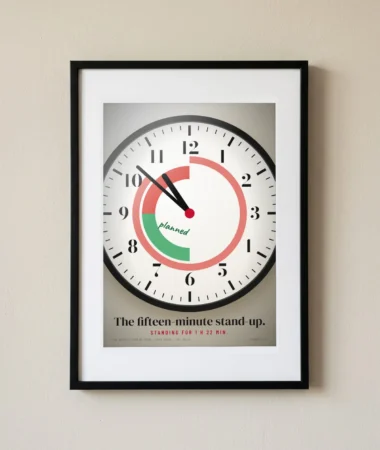 The stand-up clock – Posters