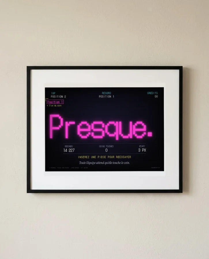 L’écran de veille de l’open space – Posters