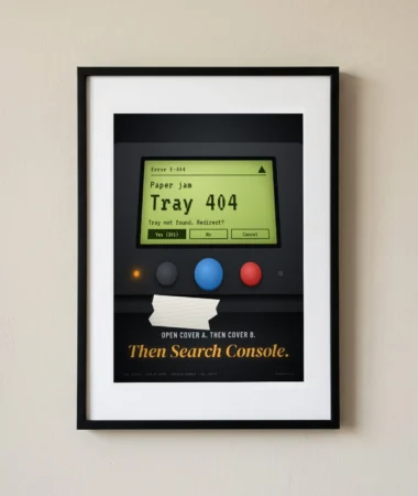 Paper jam in tray 404 – Posters