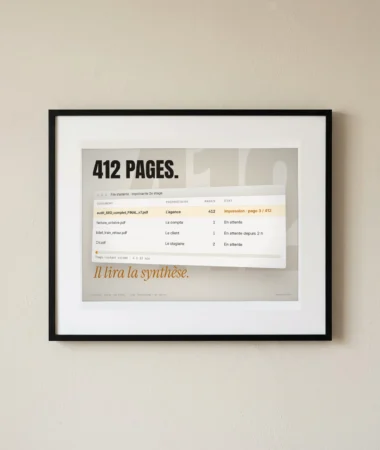 L’audit de 412 pages – Posters