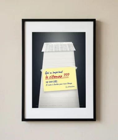 Qui a imprimé le sitemap ? – Posters