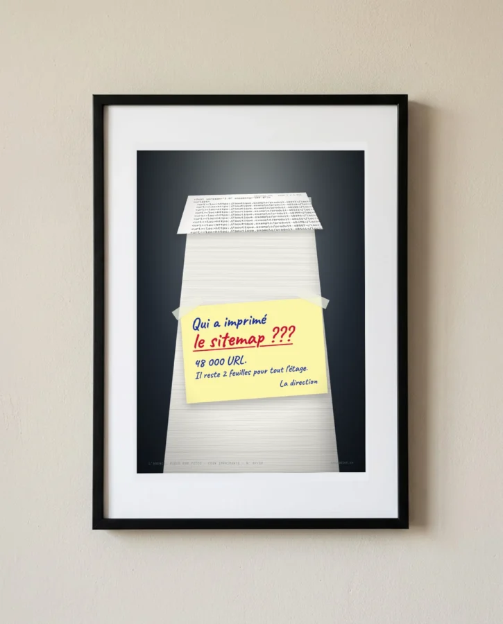 Qui a imprimé le sitemap ? – Posters