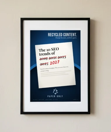 Recycled content – Posters