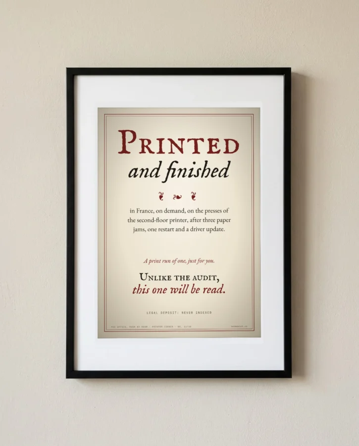 Colophon – Posters