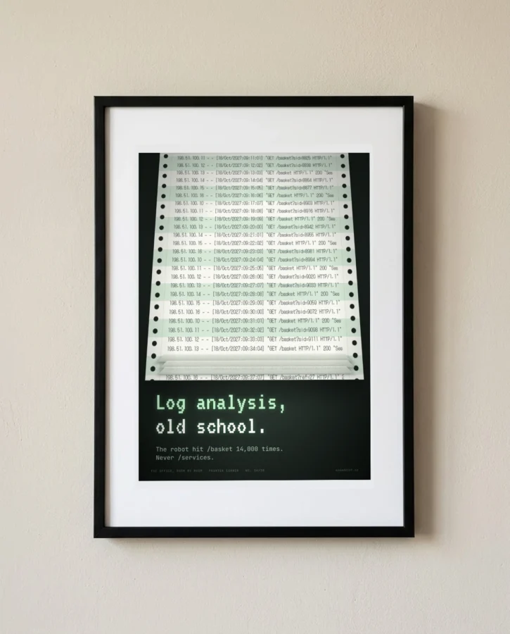 Log file analysis, old school – Posters