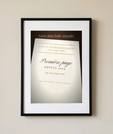 Le papier à en-tête de l’agence – Posters